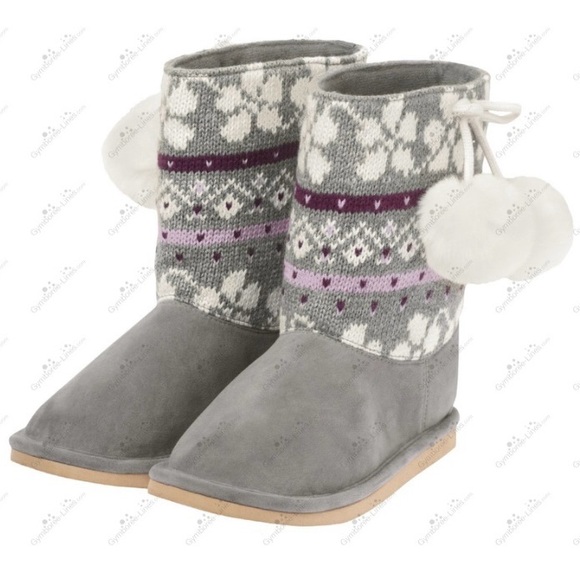 Gymboree Fair Isle Sparkle Sweater Boots - Picture 7 of 9